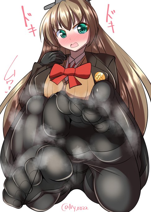 「足裏を嗅がせてくれだなんて…全くありえませんわ……///」ムレムレ黒タイツHJK熊野(ˇωˇ)連続1419日目#艦これ版真剣お絵描き60分一本勝負_20240124#艦これ版深夜の真剣お絵描き60分一本勝負#めび環んどろ #10000日チャレンジ 