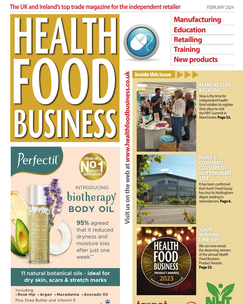 HFBmagazine's tweet photo. Our February issue is out now β¨
Read free π https://t.co/igPXW8gtxH or look out for it dropping through your store's letterbox πͺ
#nhtsummit #healthfoodstores #healthfoodretailing #healthfoodbusiness #independenthealthstores #healthnews #naturalhealth #healthfood https://t.co/5nz5MTPHyG