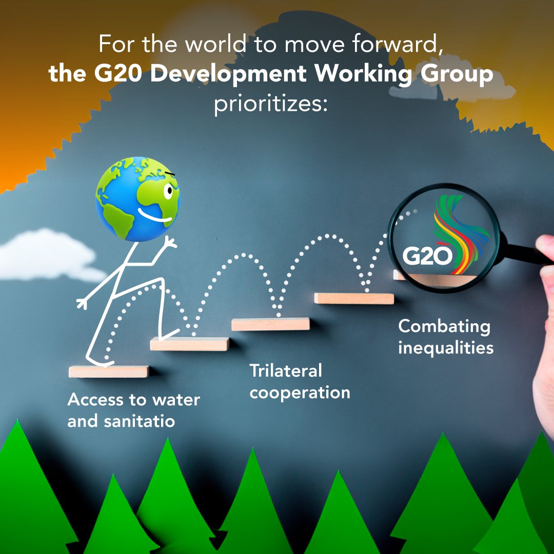 The first Brazilian-led Development Working Group meeting happens today! The GT has three key priorities - tackling inequalities, enhancing access to basic services, and fostering partnerships towards the 2030 Agenda🤝#Agenda2023 #G20Brasil #G20Brazil