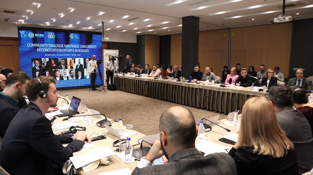 KCSSQKSS's tweet photo. Successful #FIERCproject conference today on advancing grassroots reconciliation, community dialogue &amp; interethnic cooperation in 🇽🇰. Many positive peacebuilding stories shared, yet challenges remain. In partnership with @NSIMitrovica &amp; supported by @GermanyDiplo @GermanAmbKOS. https://t.co/4eNKzdCVQq