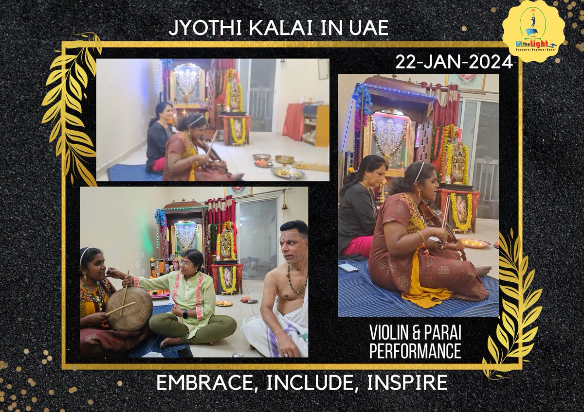 LitTheLight's tweet photo. Frozen moments of gratification, appreciation, inclusion, embrace &amp; inspiration in UAE visit of LTL protege,Jyothi Kalai yesterday and today...in Dubai.

#jyothikalai #embrace#include#inspireothers#visuallychallenged#litthelighttrust#musicalperformance https://t.co/wDWxniYBme