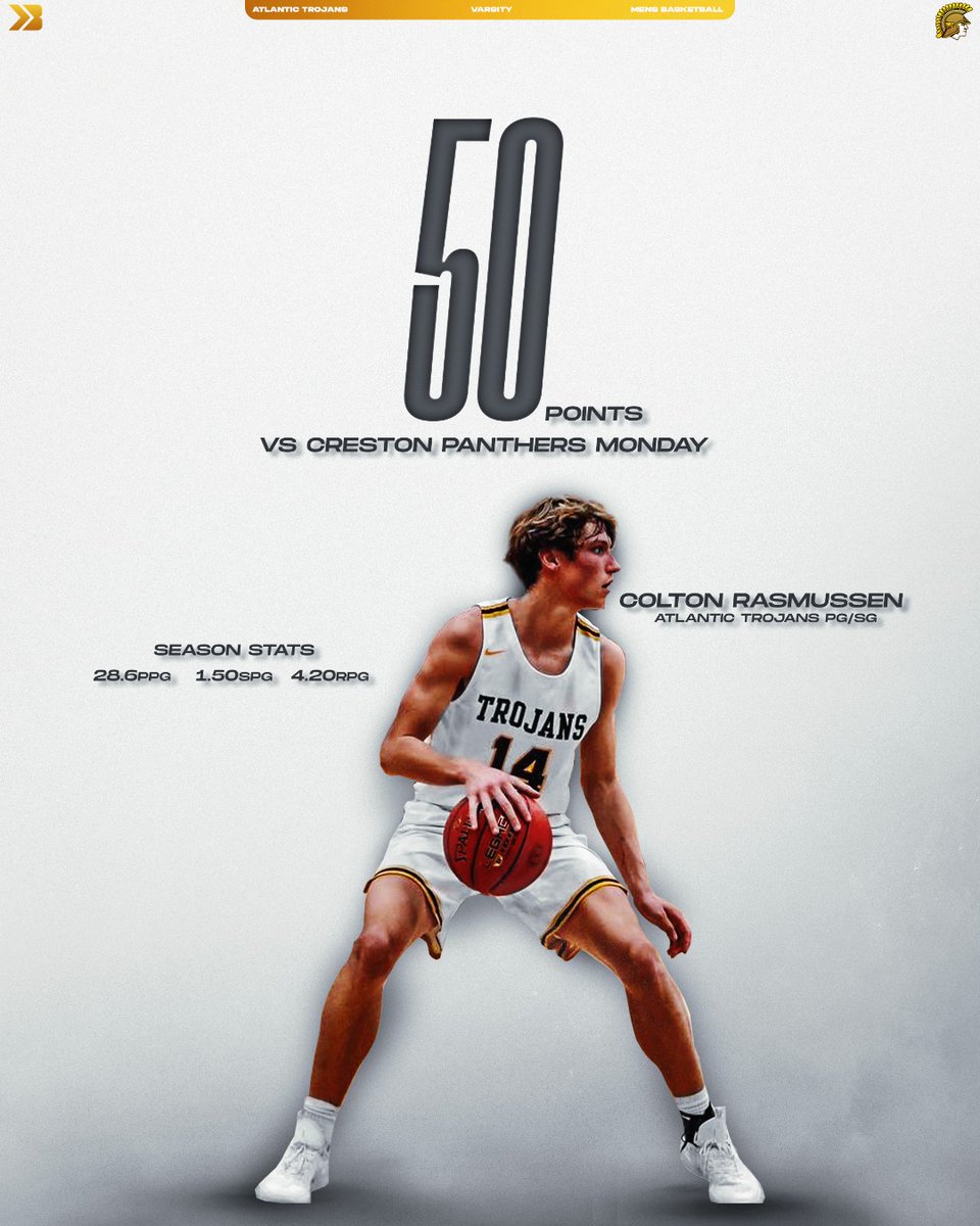 50 POINTS 💣

Colton Rasmussen of Atlantic droped 50 monday night to help the Trojans beat Creston on the road 75-73.