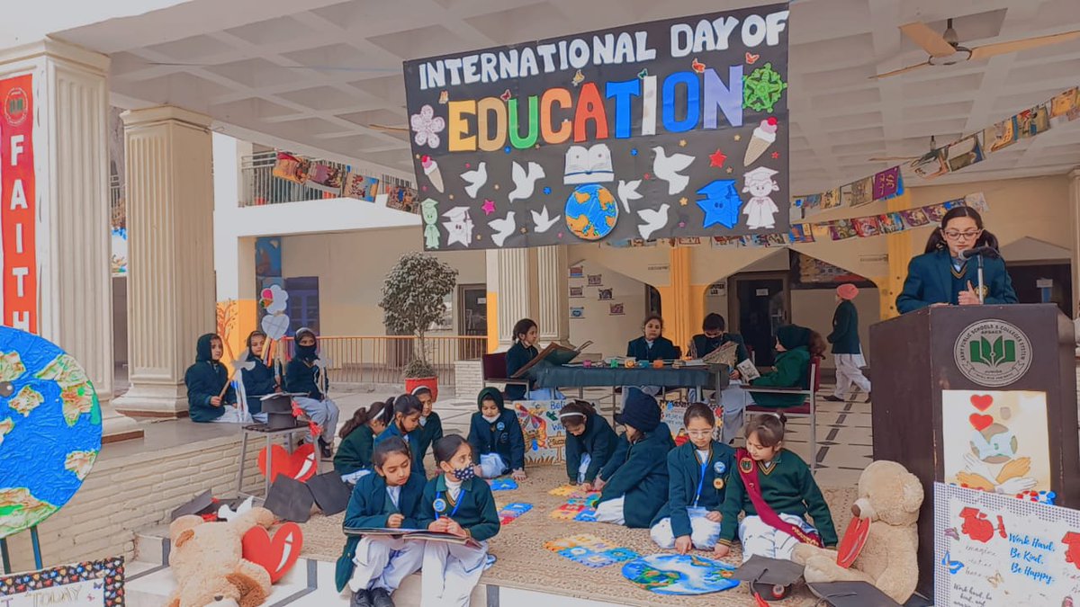 AhmadKhan1178's tweet image. Celebrating International Day of Education at APS&C institutes in Peshawar! Each lesson learned is a step towards progress, breaking the chains of ignorance. Let's build a future where education knows no bounds! #Ilm_Tolo_Da_Para #KnowledgeUnleashed