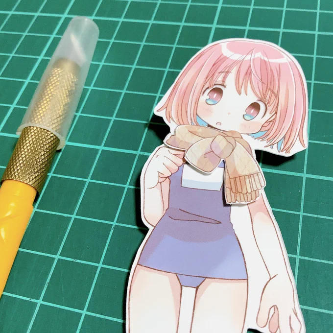 本日の工作部 着せ替え水着マフラーちゃん