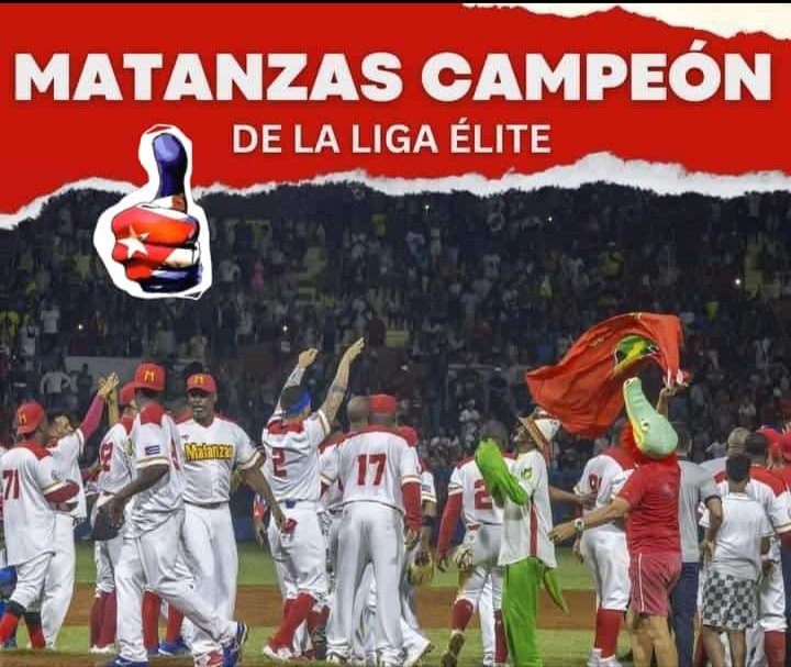 🏆MATANZAS CAMPEÓN DE LA LIGA ÉLITE
Viste <a href="/ElbaSague/">Elba Sague</a> te lo dije o no te lo dije.
#MatancerosEnVictoria #Matanzas #MatanzasCampeón