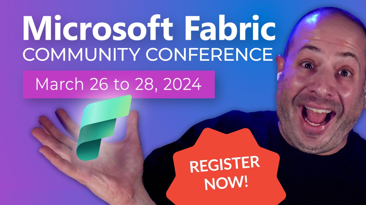 Guy In A Cube (@guyinacube) on Twitter photo We'd love to see you at the #MicrosoftFabric Community Conference! From the Power Hour to workshops and tons of sessions, we want you to soak up all the knowledge. <a href="/jasehimm/">Jason Himmelstein</a> joins to share what the conference will have. #PowerBI
Watch on YouTube - guyinacu.be/fabcon2024 We'd love to see you at the #MicrosoftFabric Community Conference! From the Power Hour to workshops and tons of sessions, we want you to soak up all the knowledge. <a href="/jasehimm/">Jason Himmelstein</a> joins to share what the conference will have. #PowerBI
Watch on YouTube - guyinacu.be/fabcon2024