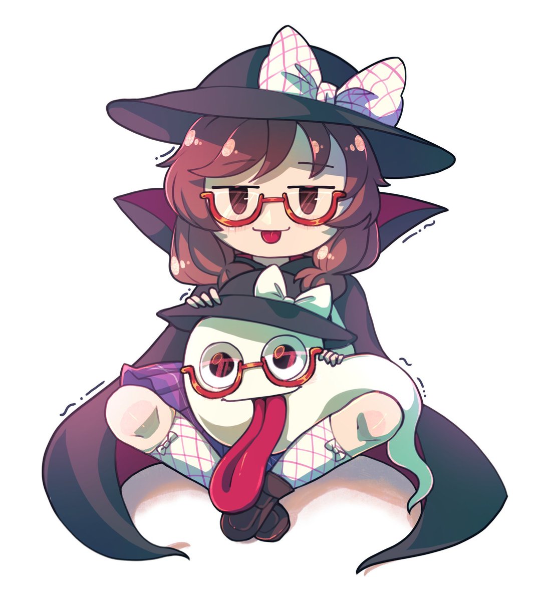 Komagitale's tweet photo. @cheeto_tenshi Wouldn't be the first time Sumireko transforms into some kind of ghost. The weirdest animal Mamizou could transform someone into. https://t.co/fHHApkmrL3