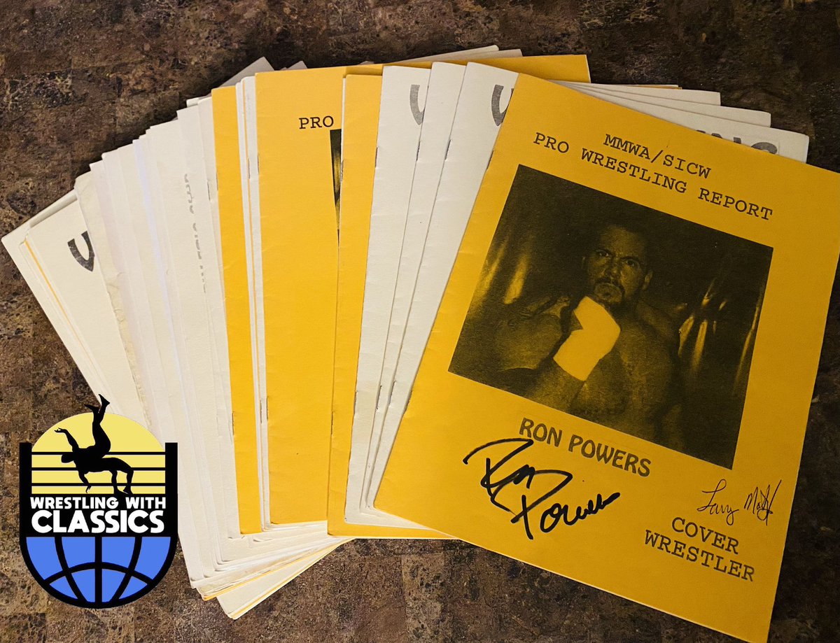 Wrestlingwclass's tweet photo. Been going to @SICWExplosion for a really long time lol, was able to pick up a bunch of their old event programs.
A lot of signed by #LarryMatysik among others.
#Supportyourlocalindy
#SuckerStLouis
#WrestlingwithClassics https://t.co/7P8TOPcmis