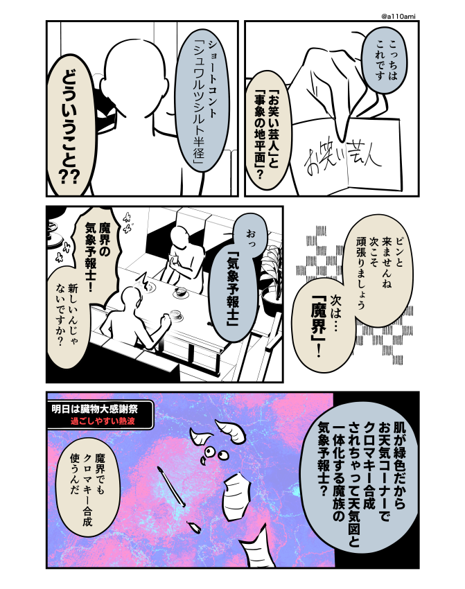 新連載を考える漫画家と編集のオリジナル漫画(のネーム ) ネタ合体編(2/3)