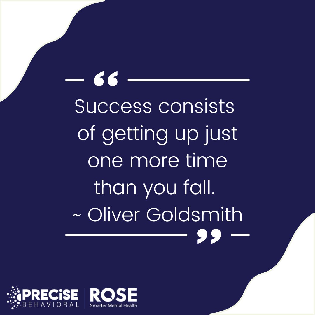 Success isn't always easy to recognize. Remember that success includes persevering and not giving up, as building resilience empowers us to build tools against overwhelming experiences. #mentalhealthawareness #mentalhealth #rosementalhealth #rosehealth