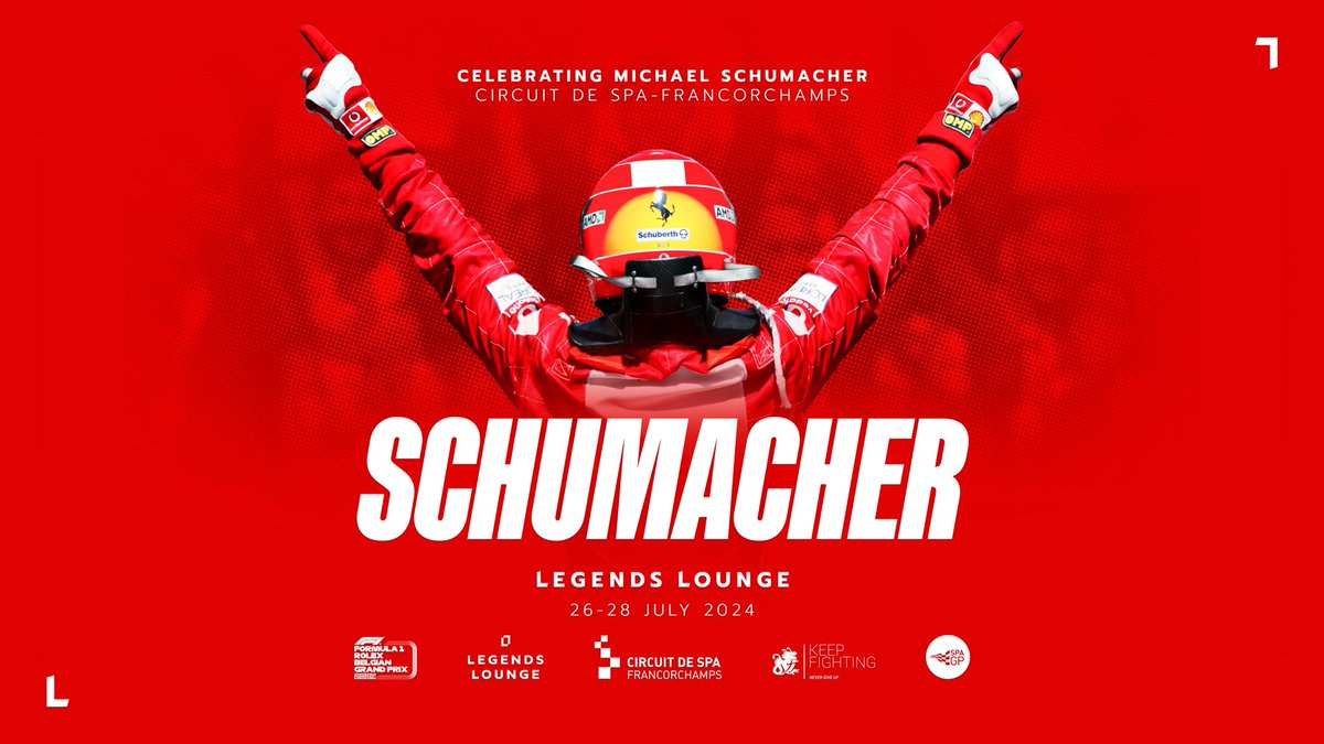 Thrilled to be partnering with @Legends_Lnge in such an exciting project and great way to celebrate @schumacher 🏎️