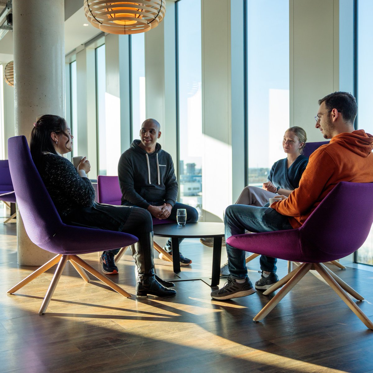 InsideGuidewire's tweet image. Behind the scenes from our recent shoot in the Dublin office with Bad Coyote 🎬
Shoutout to our team members Ajaz, Filip, Joyce and Lisa for sharing their #Guidewire stories with the team.

#InsideGuidewire