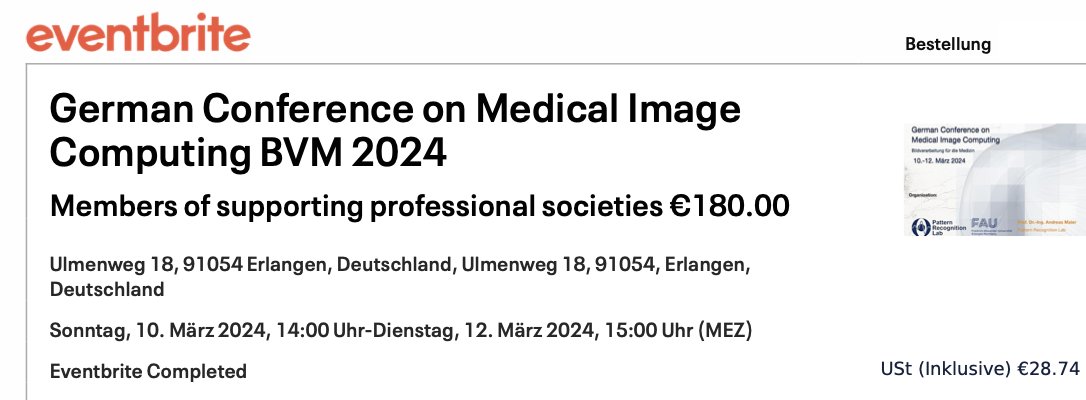 I just registered for this year's @BVM_workshop. Did you, too? Early bird is only until end of the month! See you all there!