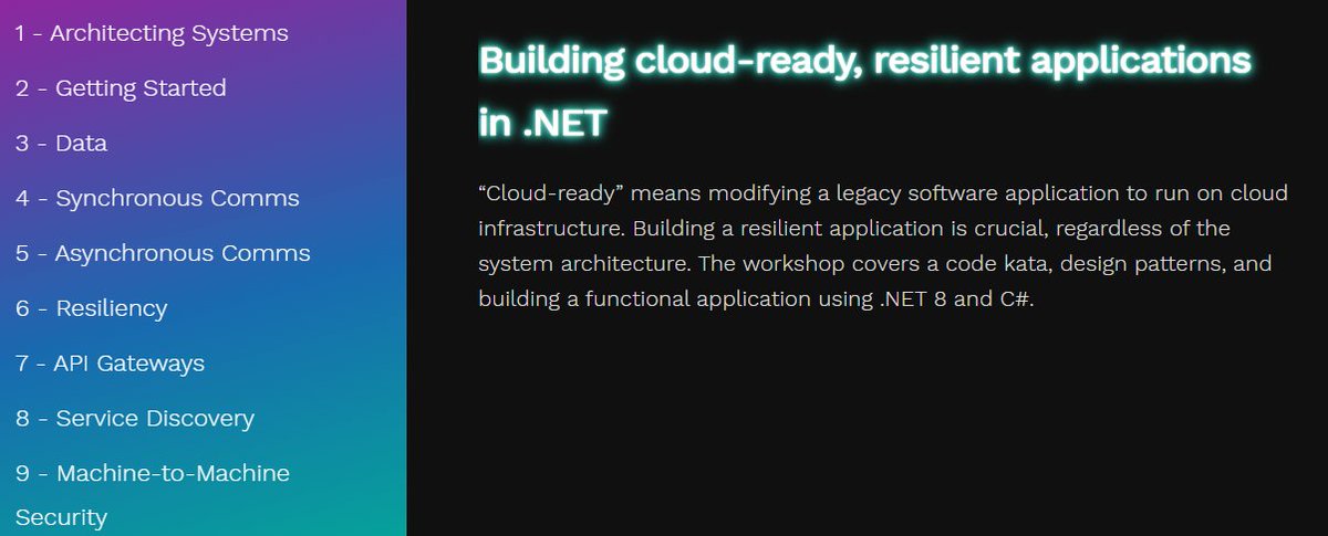 LaylaCodesIt's tweet image. There's still time to sign up for my #NDCLondon workshop next week!
Join me and build out a #CloudReady #ModularMonolith in #dotnet!
I'm adding in a chapter on .NET #Aspire too.
@NDC_Conferences
ndclondon.com/workshops/buil…