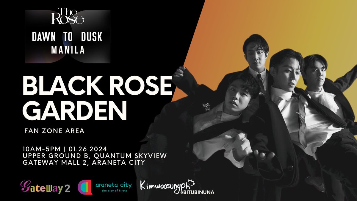 In collaboration with <a href="/KimWoosungPH/">Kim WooSung PH 🇵🇭 🌹</a>, see you at the FAN ZONE, Black Roses!

Activities:
🟧 Banner &amp; Cloth Distribution
✒️ Flag Signing 
🎁 Freebie Area
📷 Photo Booth

For those who want to distribute their freebies at the freebie area, kindly DM us for scheduling and