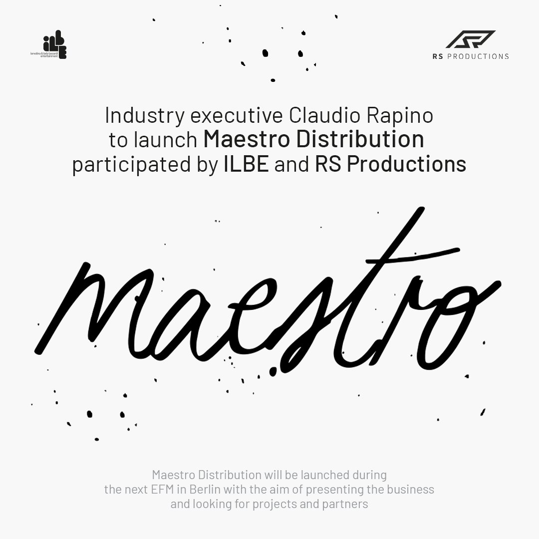 Industry executive #ClaudioRapino launch #MaestroDistribution participated by #ILBE and #RSProductions. Learn more: shorturl.at/oqxN3 @IervolinoAndrea @MonikaBacardi • #ILBEgroup