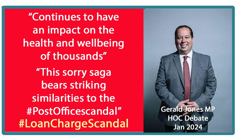 LCAG_2019's tweet photo. "Sorry saga bears striking similarities  Post Office scandal..real concerns that another scandal where Government have ignored alarm bells &amp; cries for help, so I urge them to revisit it &amp; ensure fairer and more effective approach."
@GeraldJonesLAB #LoanChargeDebate 18th Jan 2024 https://t.co/MqGRglinp4