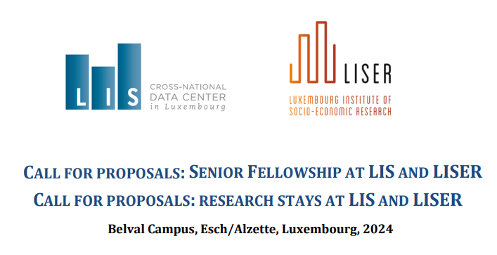 📢Call for Visitors at <a href="/lisdata/">LIS</a> &amp; LISER within the (LIS)2ER initiative.

ℹ️ The initiative aims to foster collaborative research on Policies to Fight #Inequality

2⃣calls are currently open:
🔹Senior Fellowship at LIS/LISER
🔹Research Stays at LIS/LISER

🔗liser.lu/?type=news&id=…