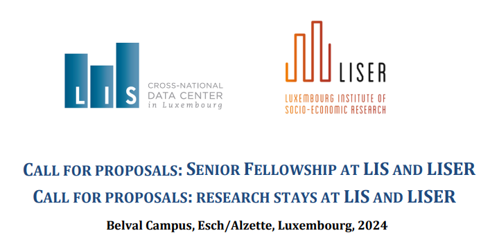 📢Call for Visitors at @lisdata & LISER within the (LIS)2ER initiative. ℹ️ The initiative aims to foster collaborative research on Policies to Fight #Inequality 2⃣calls are currently open: 🔹Senior Fellowship at LIS/LISER 🔹Research Stays at LIS/LISER 🔗liser.lu/?type=news&id=…