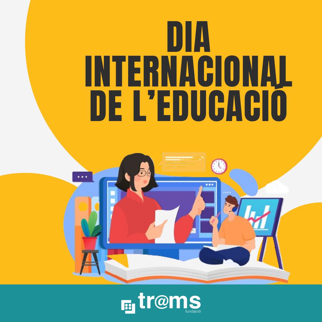 FTrams's tweet image. Avui, 24 de gener, és el Dia Internacional de la Educació. 

Des de la Fundació Tr@ms volem celebrar-lo apostant més que mai per una proposta educativa basada en la innovació i la xarxa col·laborativa.

#sharetolearn