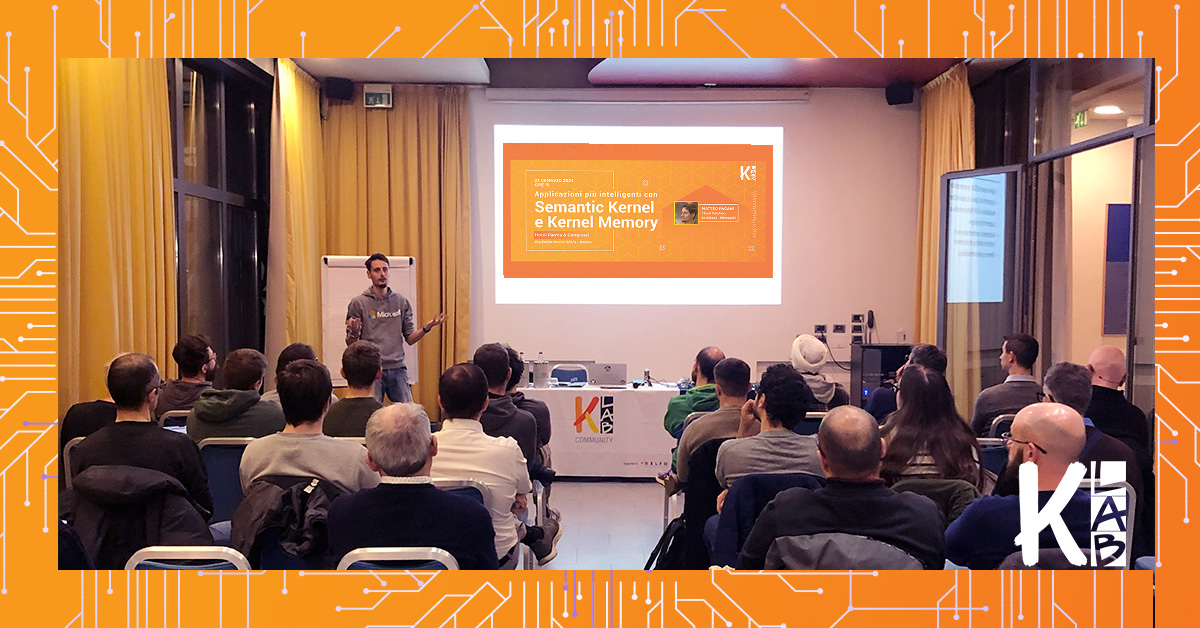 Che bella serata!

Grazie a tutti per aver partecipato e grazie a <a href="/qmatteoq/">Matteo Pagani</a> che ci ha introdotti ad un argomento super interessante Da oggi le nostre applicazioni saranno decisamente più intelligenti!

Non perdetevi le prossime novità di #KLab: klabcommunity.org