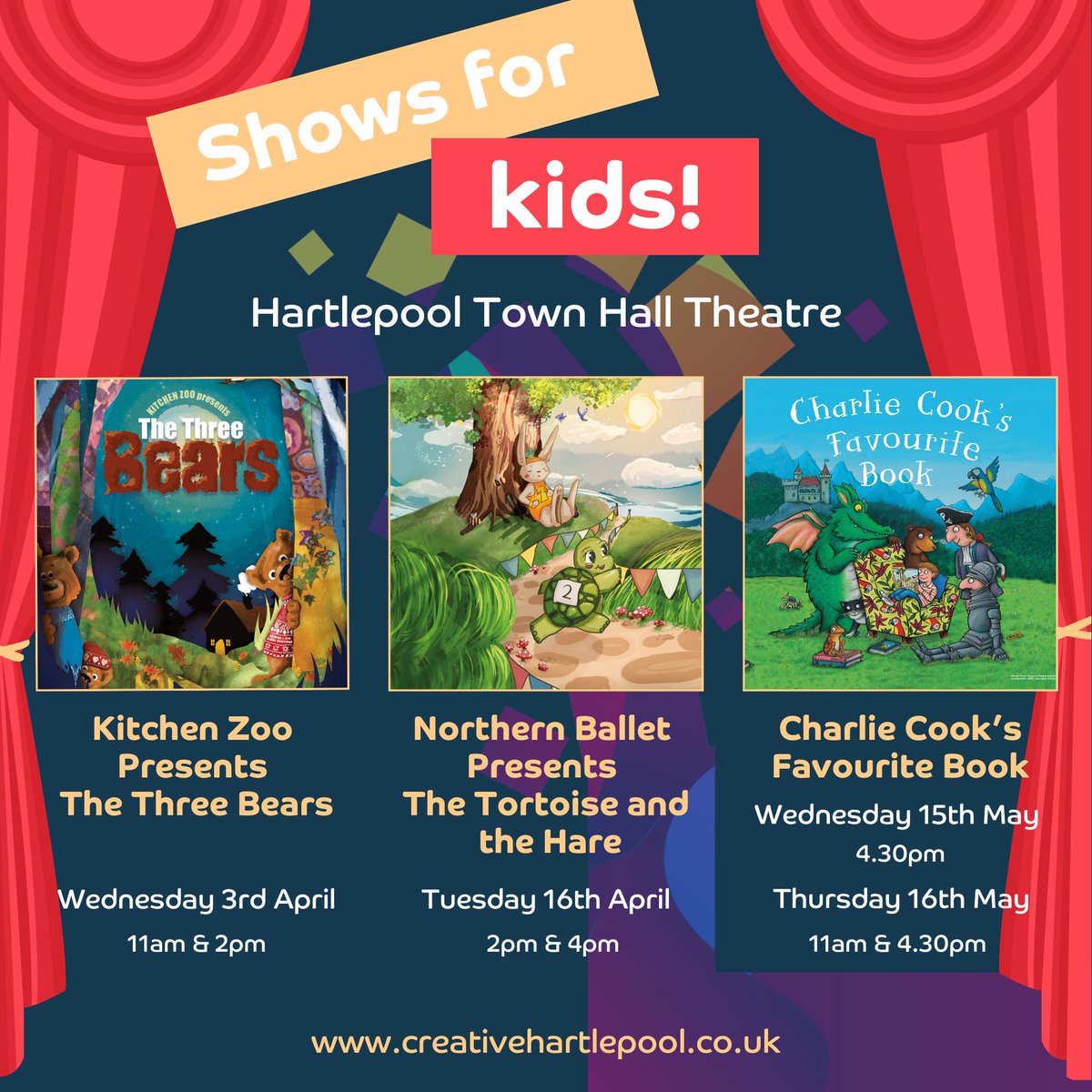 🎭✨ Exciting adventures await at Hartlepool Town Hall Theatre! 🎭✨

From popular tales to interactive performances, our line-up of children's shows offers something for everyone! 🎉

Plan your family day out now!🌟

 culturehartlepool.com/town-hall-thea…