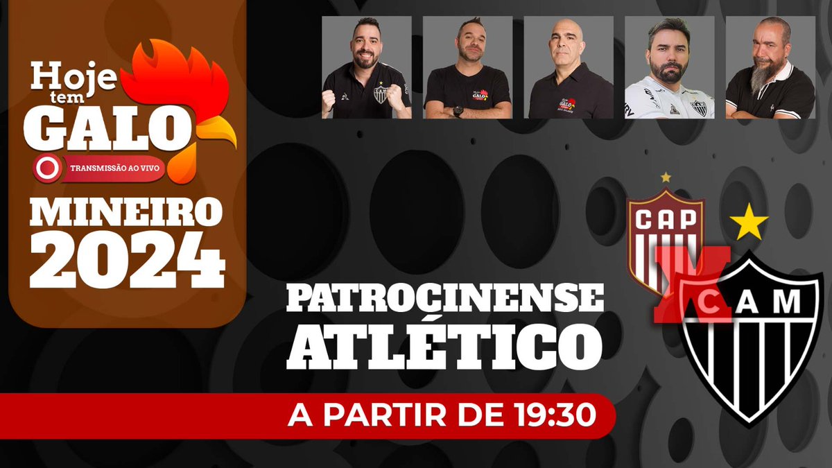 🐓 HOJE TEM GALO!

A melhor jornada esportiva atleticana de torcedor pra torcedor está de volta!

Pré-jogo à partir de 19:30 com muita informação, convidados e com o setorista Breno Galante direto do estádio.

Apresentação: <a href="/HenryVillard/">Henrique Villard</a> 
Narração: <a href="/oBetoGuerra/">Beto Guerra</a> 
Comentários: