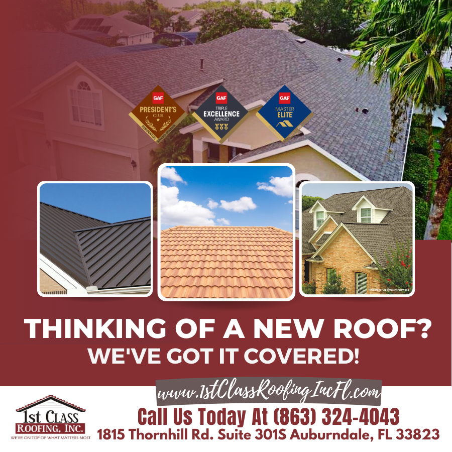 1stClassRoofInc's tweet photo. -> THINKING OF A NEW ROOF?

We've got it covered! Our shingle options provide exceptional quality and durability, ensuring your roof will withstand the harsh Florida weather.

#ShingleOptions #ResidentialRoofing #1stClassRoofing

https://t.co/o6AKSg1Bta https://t.co/llE8TZNhgb