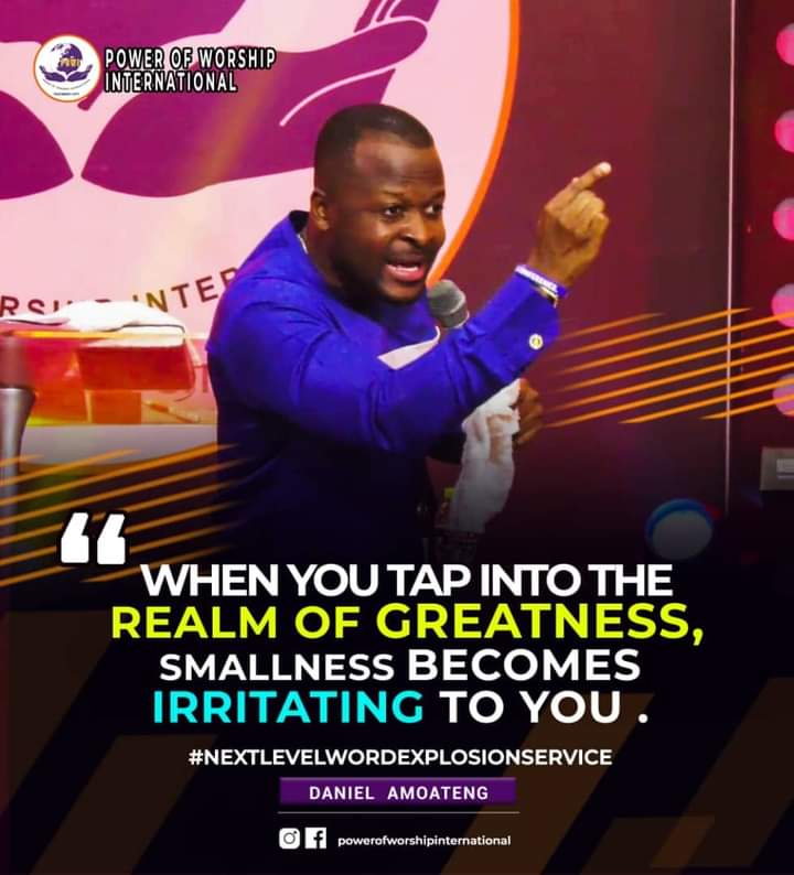 power_worship's tweet image. I push you into the realm of greatness. The days of smallness are over in the Mighty Name of Jesus. #Amen..danielamoateng.net/product/no-del…. Join us Tonight #5:30pm for our #FreshFireConference. Invite Someone. Blessed Day. 
..
..
#powi #TestimonyCity #powichurch
#MyGodcannotfailme