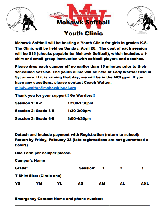 Softball Youth Clinic