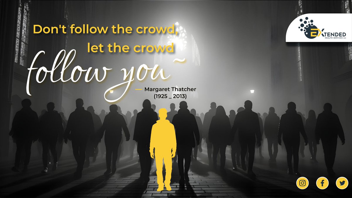 HealthExtended's tweet image. Lead with your unique vision and let others be inspired by your individuality. Stand out, be bold, and let the crowd follow the path you carve. Your journey is yours to lead!
Contact us today!
Phone: 573-724-4060
Email: info@extendedhealthservices.us