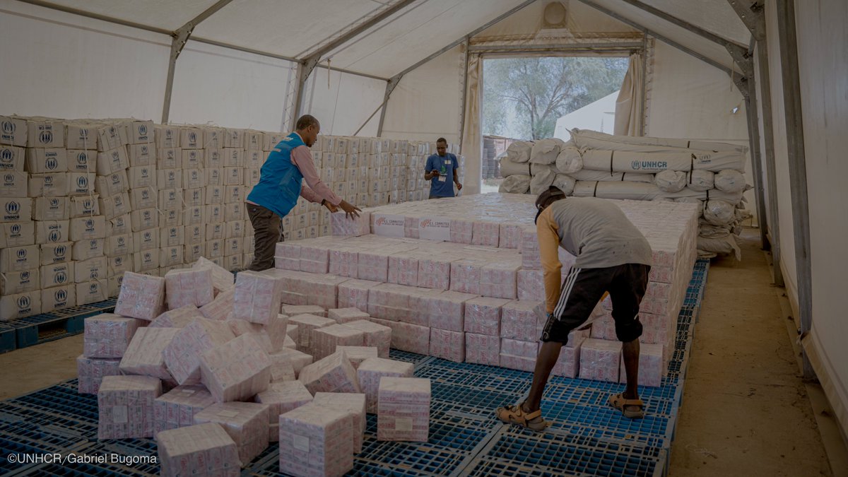 UNHCR_Kenya's tweet photo. Thank you 🇺🇸@USCRIdc for donating 28,968 packets of sanitary towels - benefitting thousands of girls in Kakuma and Kalobeyei, including new arrivals. 

Access to good menstrual hygiene is critical for women's health, but also to their education &amp; ensuring they stay in school. https://t.co/Val8b9g3sW