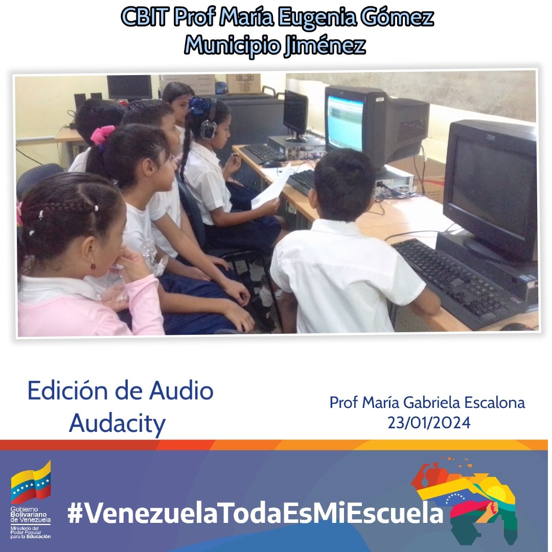 superaulaermita's tweet photo. #24Ene || 🔊🔊🎶🎶estudiantes de 4°B graban audio con Audacity como parte de la edición de videos educativos bajo la técnica del Stop Motion 📸🎤
#7Transformaciones2030 
@Dimary08 https://t.co/HUgdVlpJLn