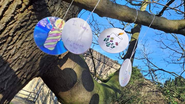 The 14th Hull (St John's Newland) Brownies decorated a Tree of Hope in the grounds of St John's church on Clough Road. We think their lovely decorations are a great way of reusing old CDs!

For a full list of Trees and locations, see osiioc.wordpress.com/trees-of-hope