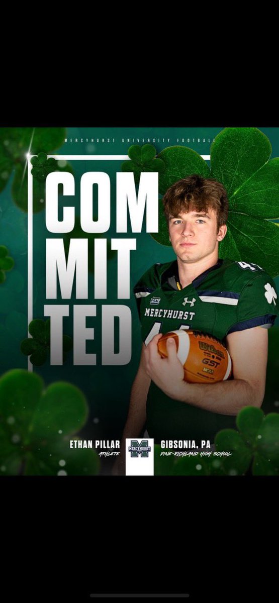 Excited for the next 4 years @MercyhurstFB !!! Thank you @CoachRiemedio and @CoachDempsey8 for the opportunity. #HurstIsHome🍀⚓️