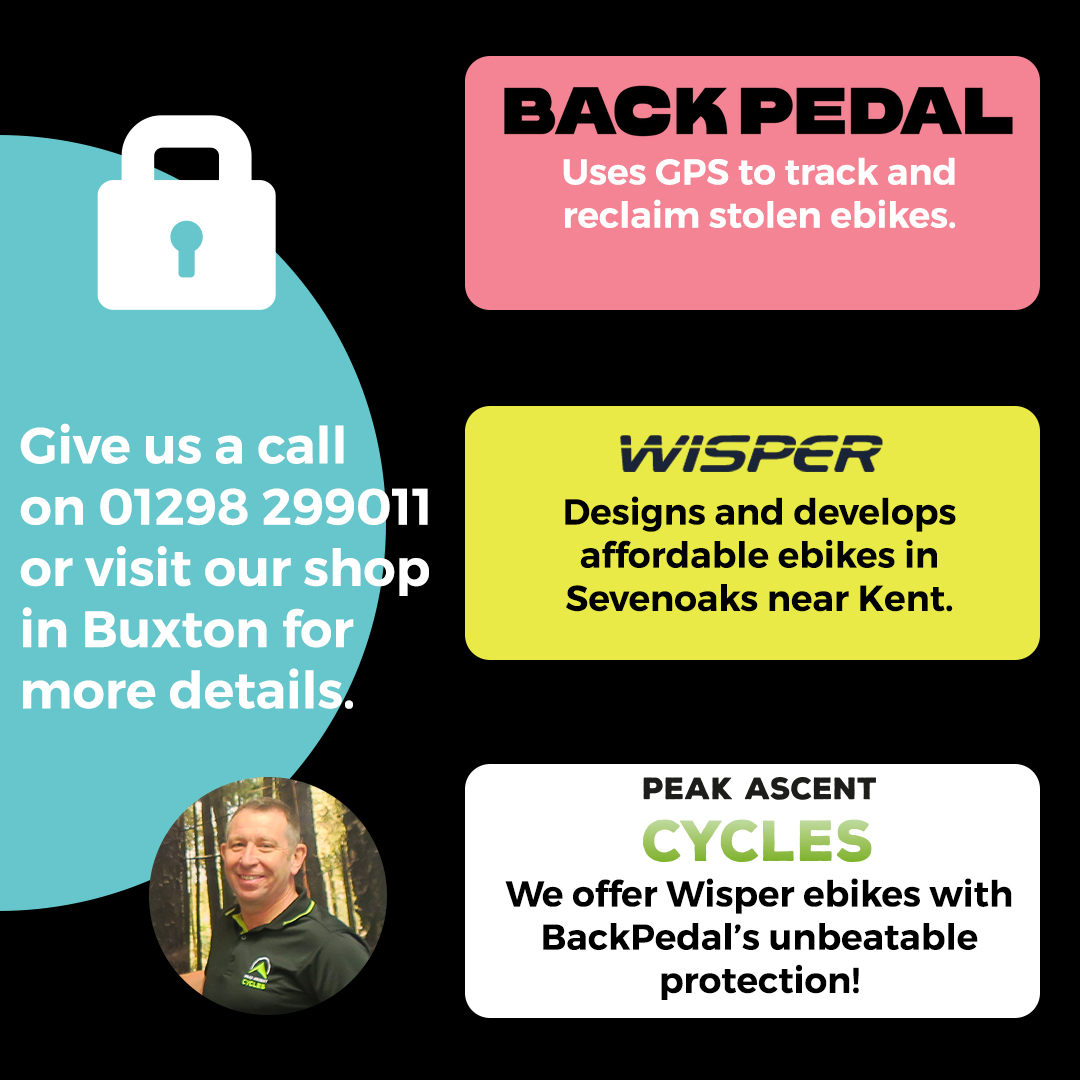 PatsTeamSpirit's tweet photo. Psst - are you concerned about bike theft? Have you heard of @BackPedalCo?
BackPedal is a unique GPS theft protection, recovery and backup insurance service.
We want to share this amazing service which is now available on our Wisper bikes. 
Get in touch for more details. https://t.co/l5EKXjRtn2