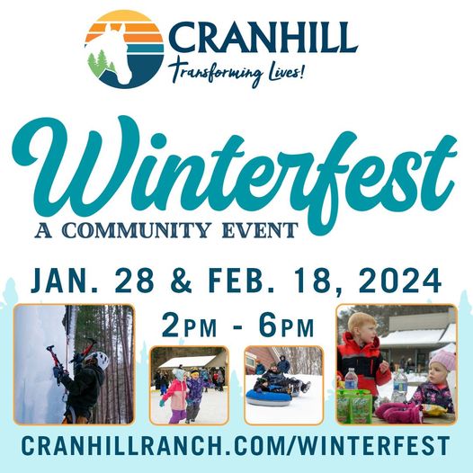 MecostaVB's tweet photo. "CranHill's FREE Winterfest Events will take place on THIS SUNDAY January 28 &amp; again on February 18th! These events provide the perfect opportunity to get outdoors &amp; enjoy all the great activities CranHill has to offer &amp; a free lunch! Learn more at https://t.co/bUSgdejiBo " https://t.co/ug76qdefOA