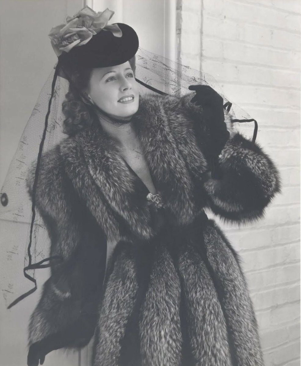 If it’s cold , bundle up in style ! #IreneDunne