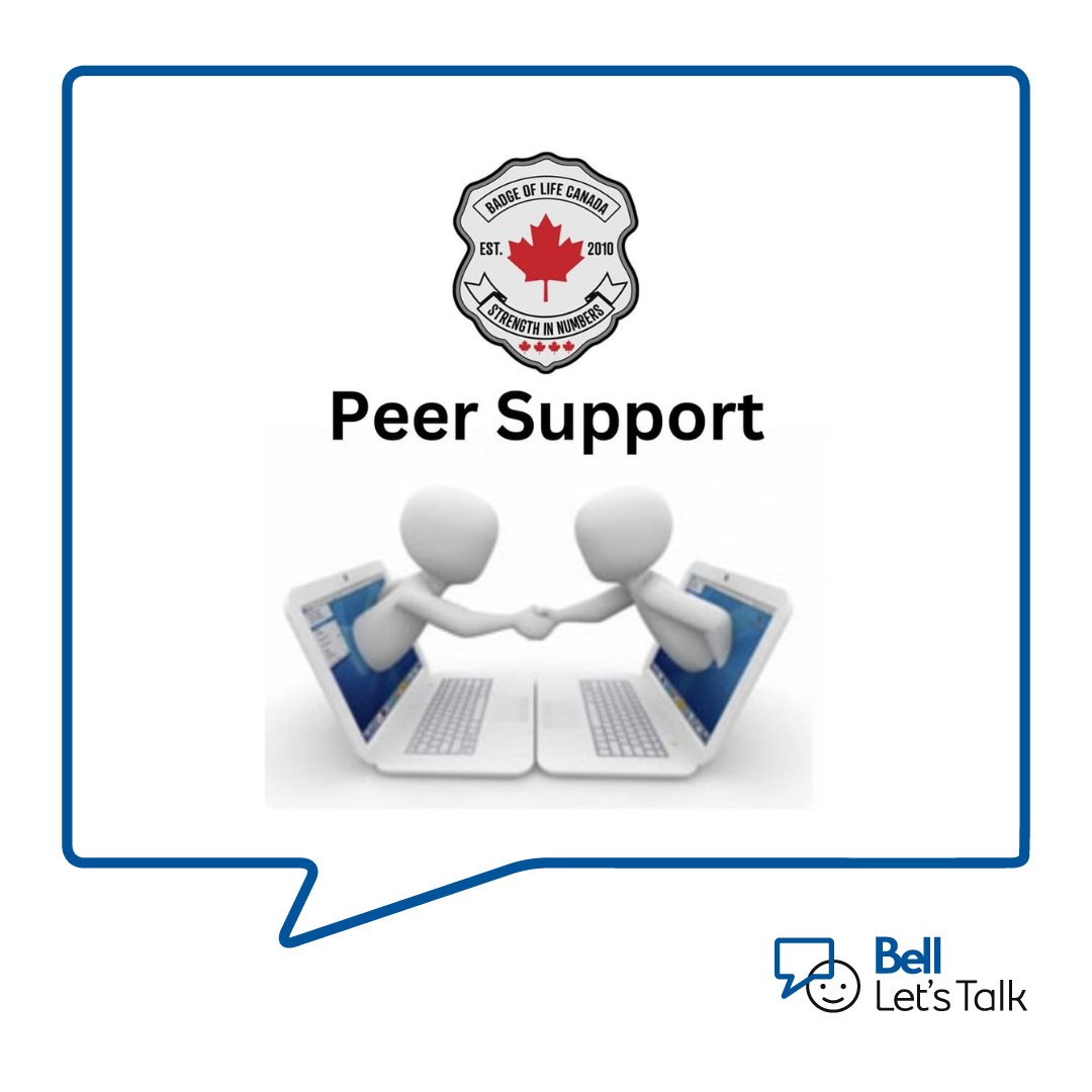 Bell Let's Talk Day is January 24, 2024..a great day for Public Safety Personnel and their families to take the step towards a brighter future! Peer support is available free of charge. You are never alone! Free sign up: badgeoflifecanada.org #BellLetsTalk #BellLetsTalkDay2024