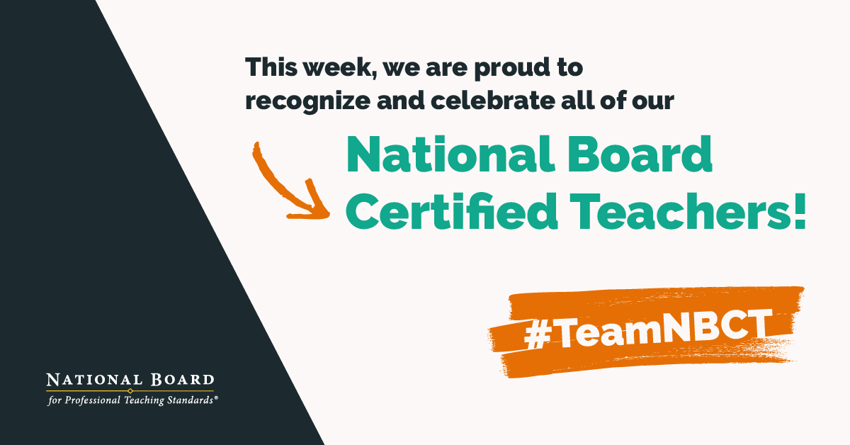 NBCTs bring a high level of expertise to the teaching field to nurture and enhance the brilliance of their students. This week and every week, we celebrate their impact! #NBCTstrong #TeamNBCT