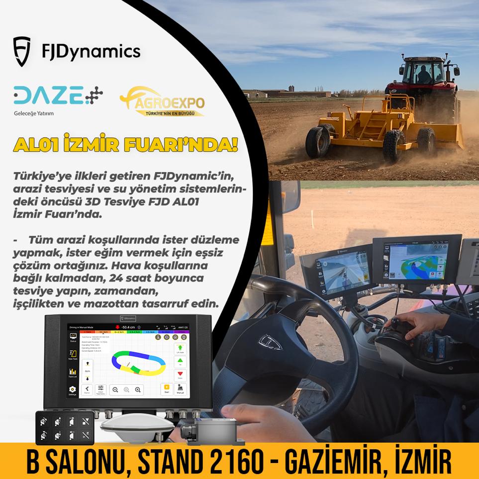 dazetarim's tweet photo. 🌾 Merhaba Değerli Çiftçiler🌱

Daze Tarım, FJdynamics ürünleri ile birlikte İzmir Agroexpo Tarım Fuarı'na katılıyor! 🚜💚 Bizleri ziyaret etmeye ve en yeni tarım teknolojilerini keşfetmeye davetlisiniz.

#agroexpo2024 #tarımfuarı #dazetarım #fjdynamics #tarimteknolojileri https://t.co/VwWsBEYpHm