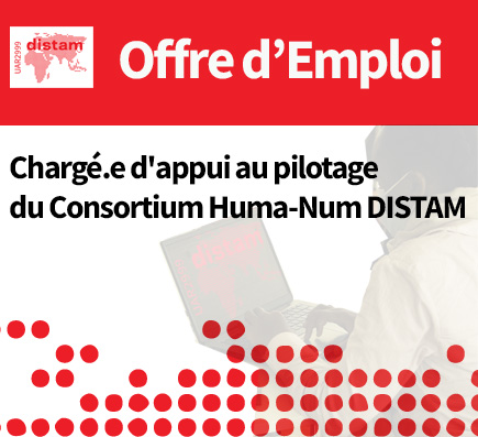 [Offre d'Emploi] 
Type de contrat : Vacations
Volume horaire : 60h par mois
Durée : 6 mois
Début du contrat : 1er février 2024
Rémunération : environ 650€ mensuel
⏳ clôture 28 janvier
👉 page.hn/lcqa2w
#Recrutement #DISTAM #HumanitesNumeriques