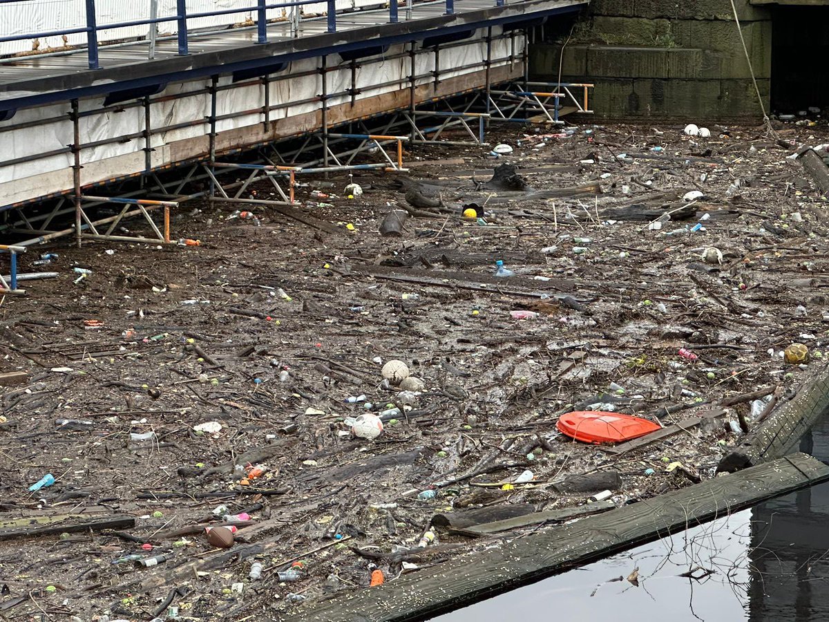 These storms have sent so much #plastic waste downstream where it eventually ends up at sea. Given that 80% of marine #litter starts on land, to save our Shore and save our seas, we must tackle it at source. Join the #UpstreamBattle in Leith tomorrow. tinyurl.com/5dv8wkvj