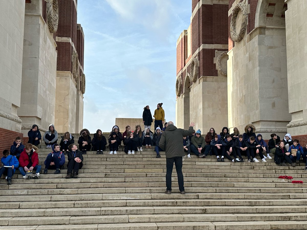 The Year 9 Battlefields trip is underway.  Students have visited key memorial sites such as Thiepval and Newfoundland Park.