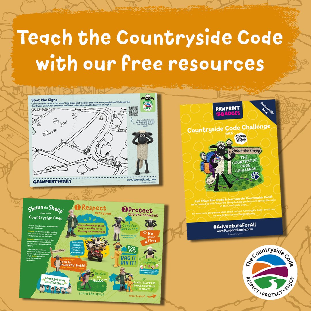 Today is International Day of Education! Why not learn or teach the Countryside Code by using our downloadable resources? @PawprintFamily have helped us design a number of resources which you can find by clicking the link in our bio #TheCountrysideCode