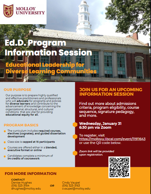 Molloy University Ed.D. tweet media