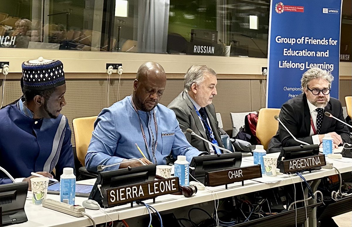 Happy International Day of Education 2024: Learning for Lasting Peace. Singapore is honored to be part of a Group of Countries that seeks to put education at the heart of the Summit of the Future #EducationForAll #SummitoftheFuture @KenyaMissionUN @SierraLeoneUN @SingaporeUN