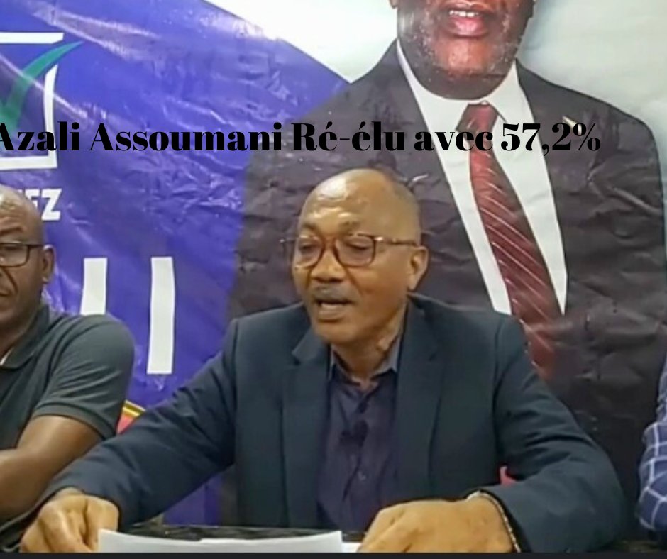 HaybaFm's tweet photo. Comores élections 2024, au QG du candidat Azali Assoumani après la proclamation des résultats officiels par la cour suprême.
Gouverneur 
Anjouan : Dr Zaidou Youssouf 50%
Ngazidja : Mze Mohamed  Ibrahim 50,66 %
Mwali : Chamina Mohamed 51,06%
Présidentielle :
Azali Assoumani  57,2% https://t.co/kSYFEvHLR1