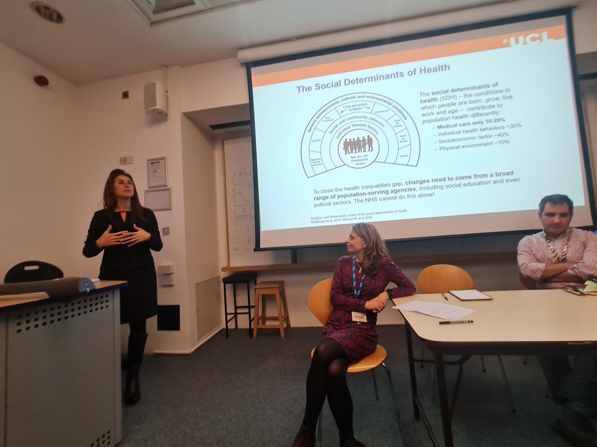 Fantastic panel here today looking at how health economics can address inequalities as part of <a href="/UCL_HEPL/">UCL Health Economics Policy Lab</a> launch. <a href="/ElenaPizzo_/">Elena Pizzo</a>