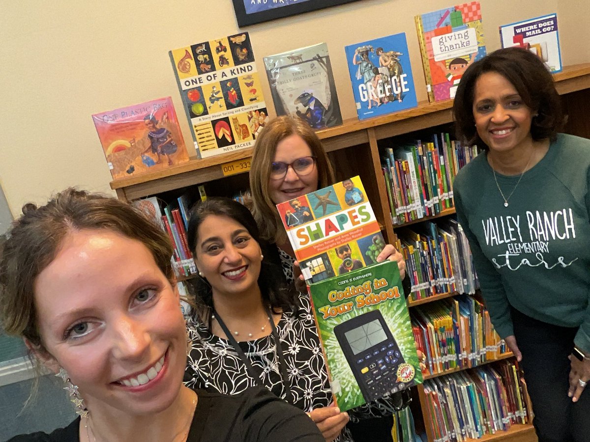 It’s #LibraryShelfieDay! Snap a photo in front of your favorite bookshelves with your friends! @VRE_STARS @CArterbery @SherylDennehy1 @CISDlib #booklove #libraryjoy